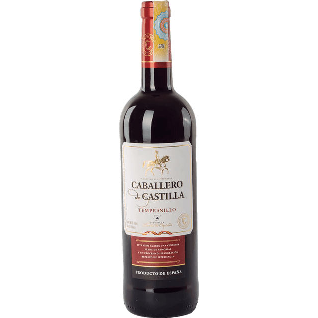 Caballero de Castilla Vino Tinto Tempranillo 750 ml